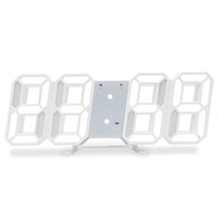 Grande horloge numérique 3D avec alarme et veilleuse, murale, minimaliste, en plastique, thermomètre lumineux, pour salon, haut de gamme