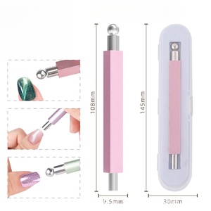 Juego Completo de Herramientas Magnéticas <span class=keywords><strong>para</strong></span> <span class=keywords><strong>Uñas</strong></span> <span class=keywords><strong>con</strong></span> Bolas de Acero Cuadradas y Redondas, Imanes Giratorios de Doble Cabeza <span class=keywords><strong>para</strong></span> Efecto Ojo de Gato - Product Image 6