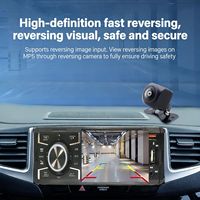 Reproductor MP5 para Auto de 4 Pulgadas con Pantalla Táctil, Radio, CarPlay Inalámbrico, Audio Estéreo, Reproductor de Video y MP3