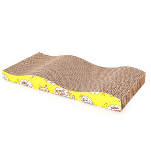 Griffoir pour chat en carton, forme ondulée, durable, pour intérieur - Product Image 3