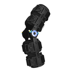 Attelle de fixation du genou en plastique médical, support réglable pour la récupération des blessures sportives, orthèse pour membre inférieur - Product Image 1
