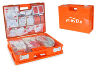 Firstar Factory Firstar Logo Portable ABS Trousse de premiers soins Mallette de rangement médicale certifiée CE 40x30x15cm pour la maison et l'extérieur