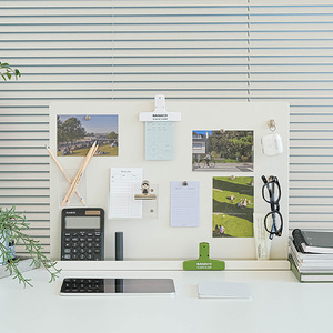 BANACO Easy Clamp Steel Partition Magnetic <b>Whiteboard</b> <b>Desk</b> Organizer for Office Home Workspace - Product Image 1