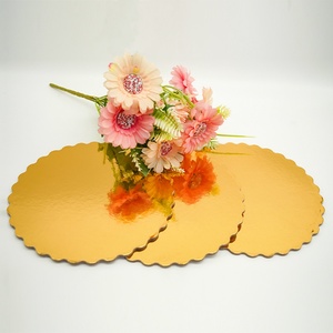 Wholesale Custom 10/12/14 Inch Sliver Gold <b>Black</b> Dessert Cake Base <b>Board</b> Round - Product Image 1