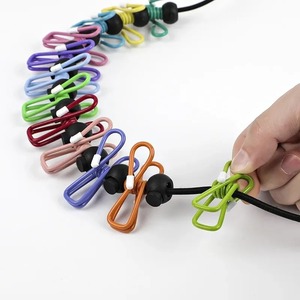 Corde à linge de voyage portable pour l'extérieur, corde à suspendre pour hôtel, corde élastique coupe-vent, gadget de séchage de vêtements de voyage - Product Image 4