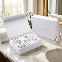 Boîte cadeau magnétique pliable haut de gamme personnalisée pour cosmétiques, emballage en carton rigide pour soins de la peau et rouges à lèvres
