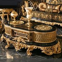 Sofá de Lujo Diseño King Estilo Barroco Muebles Antiguos Conjuntos de Sofás Clásicos Reales Muebles de Sala para el Hogar de Lujo