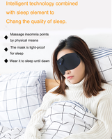 Appareil d'aide au sommeil à vibrations ultrasoniques, masque de massage des yeux, portable