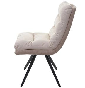 Per la vendita moderno minimalista sedie da pranzo elegante sedia da cucina imbottita con gamba in metallo per sala da pranzo bar cucina - Product Image 3