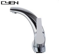 CYEN 2025 Poolstar européen Chrome polonais magique extérieur salle de bain évier dauphin robinet robinet mitigeur de lavabo
