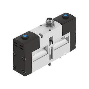 โซลินอยด์วาล์วนิวเมติกแบบสองทางห้าทาง ดีซี 24 โวลต์ ชนิดไพล็อต ตัวเรือนอะลูมิเนียมหล่อขึ้นรูป สำหรับน้ำและอากาศ 0-10 บาร์ - Product Image 1
