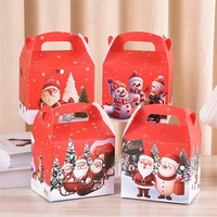 Cholyn personnalisé carton blanc mignon dessin animé boîte-cadeau emballage avec logo imprimé enfants cadeau pliant boîte en papier avec poignée