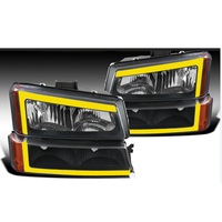 Für 2002-2006 Chevrolet Avalanche/ 2003-2007 Silverado LED-Leiste mit suquentiellen Blinker LED-Leiste Scheinwerfer & Stoßstangen lichter