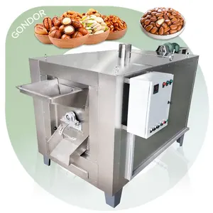 Drum Cashew Electric Soybean Automatic Nut Peanut Roster Roaster Mini Spice Commercial Grain Roast Machine