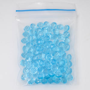 ジェムズカスタムラウンドダブルチェッカーカットアクアブルーガラスカラールーズジェムストーンガラスストーン - Product Image 6