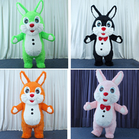 Poupée gonflable géante de lapin de dessin animé Tuku personnalisée en usine, costume de mascotte gonflable pour spectacle scénique