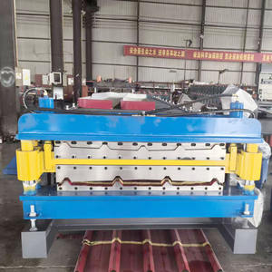 Machine de formage à froid de profilés de toiture, machine de formage à froid de profilés en acier à double couche - Product Image 2