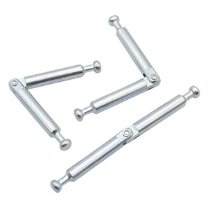 Shengyuan Furniture Hinge 6x84mm Double Folding Rod Surface Mount Iron Connector for Furniture Assembly - Product Image 4