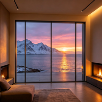 Ventanas Abatibles Europeas de Grado Ártico con Rotura de Puente Térmico, Vidrio Templado, Diseño de Persiana, Calificadas por Energy Star para Cocina Exterior