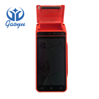 Terminal Punto de Venta Portátil Inteligente de 5.5 Pulgadas para Restaurantes I9100 NFC I9000s, Pago Inalámbrico, Recibo Térmico, 4G Android, con Impresora I9000s