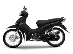 Motocicleta Original Blade 110cc Edición Especial en Negro Mate con Detalles Dorados, Versión con Ruedas de Rayos Resistentes - Product Image 6