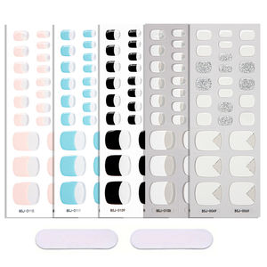 Bandes de gel pour ongles d'orteil semi-durcissant de style français personnalisé Gel de reconstruction pour ongles d'orteil durcissant pour lampes UV - Product Image 6