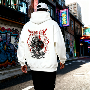 Новая мужская толстовка-худи, 3D-печать с объемным эффектом и индивидуальным логотипом, повседневный свободный свитшот, теплая зимняя одежда из плотного материала - Product Image 1