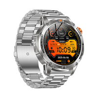 Reloj Inteligente Deportivo para Hombre de 1.53 Pulgadas AK93 con Batería de 1000 mAh, Frecuencia Cardíaca, Oxígeno en Sangre, Reloj Inteligente para Exteriores 2026