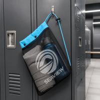 Grand sac à dos en filet avec cordon de serrage pour la plage, les activités de plein air, le sport, la piscine et le rangement