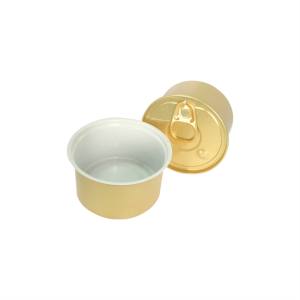 Boîte en aluminium dorée <span class=keywords><strong>de</strong></span> 80g, type gel et coussin en fibre, désodorisant pour voiture parfumé, conteneur en métal vide avec <span class=keywords><strong>couvercle</strong></span> en plastique creux EOE - Product Image 2