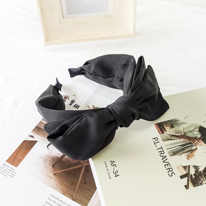 Accesorios coreanos para el cabello Diadema de lazo grande de doble capa simple y de moda con borde ancho - Product Image 5