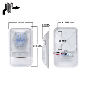 Accessoires pour camping-car 12V 3.5W Lumière intérieure pour camping-car Lumière de dôme latérale unique avec interrupteur pour camping-car Remorque de camping-car Bateau Fourgon - Product Image 2