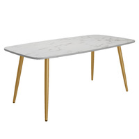 Ensemble de table à manger de luxe moderne en marbre, meubles pour la maison et les restaurants