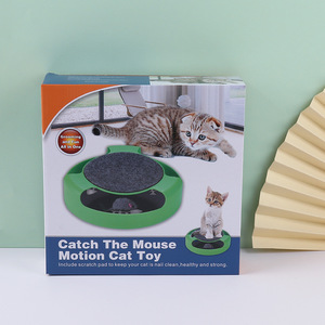<span class=keywords><strong>Jouet</strong></span> pour chat en plastique interactif et écologique Fournitures pour animaux de compagnie pour <span class=keywords><strong>attrape</strong></span>-<span class=keywords><strong>souris</strong></span> rotatif auto-amusant <span class=keywords><strong>Jouet</strong></span> de mouvement de griffe de meulage - Product Image 2