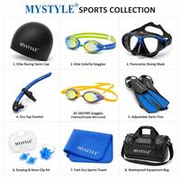 Lunettes de natation pour enfants myopes, correctrices, étanches, avec sangle réglable, revêtement miroir, anti-buée, protection UV élevée