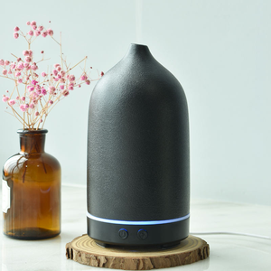 Humidifier Ruangan 100ML Elektrik Ultrasonik Keramik <span class=keywords><strong>Aroma</strong></span> <span class=keywords><strong>Diffuser</strong></span> Minyak Esensial Dekorasi Rumah Tangga - Populer & Laris - Product Image 3