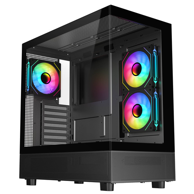 SAMA Wholesale Tempered  Glass Case Computer Reliable Quality PC Case Large Storage Gaming Computer Case Desktop