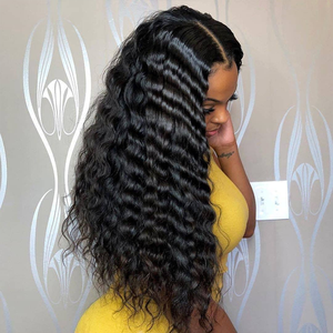 Unprocessed Brazilian Raw Human Hair <b>Wig</b> Water <b>Deep</b> <b>Wave</b> Swiss Lace Front <b>Wig</b> Vendor's Transparent Lace Frontal <b>Wigs</b> for Women - Product Image 2