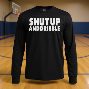 Camiseta de manga larga Shut Up And Dribble Basketball, ropa deportiva negra para hombre, para entrenamiento y práctica en el campo - Product Image 2
