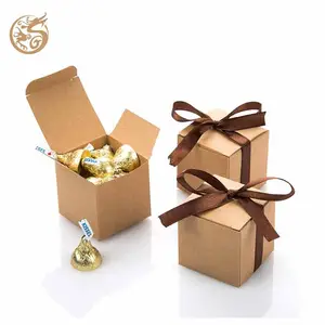 Venta al por mayor personalizado impreso baby shower fiesta aperitivo dulce chocolate caja de embalaje de cartón de lujo regalo de boda caja de favor de caramelo