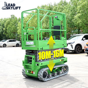 Precio de fábrica 6m 8m 10m 12m 14m Mid Rise Crawler Mesa elevadora portátil Coche Plataforma de elevación aérea eléctrica Elevador de tijera - Product Image 2