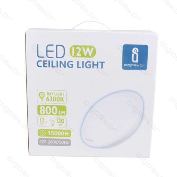 Led Ceiling Light 12W 6300K Daylight 800Lm 15000H 220-240V 50Hz