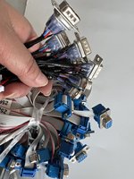 Câble de raccordement sur rail DIN 1m, blindé, à paires torsadées, 36 broches MDR mâle demi-pitch CN36, avec cœurs en cuivre, en PBT et PVC, pour servomoteur SCSI