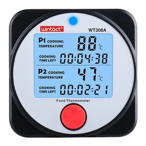 Thermomètre alimentaire intelligent Wintact WT308A, thermomètre à viande BT avec alarme et minuterie - Product Image 2
