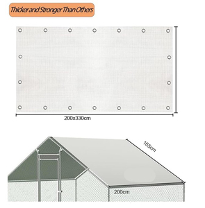 Thêm lớn dày kim loại gà Coop đi bộ trong gia cầm lồng không thấm nước chống tia cực tím Bìa hen gà chạy Nhà Thỏ - Product Image 3