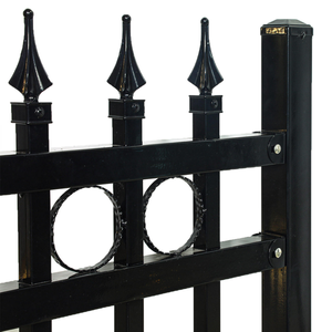 Barrière élégante en aluminium massif, panneau de palissade métallique antirouille pour la séparation des espaces paysagers et de jardinage - Vente chaude - Product Image 2