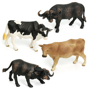 BEFLY Juguetes de <span class=keywords><strong>Animales</strong></span> de <span class=keywords><strong>Granja</strong></span> de Plástico, Caballo, Cerdo, Modelo de Animal Doméstico Sólido de PVC - Product Image 2