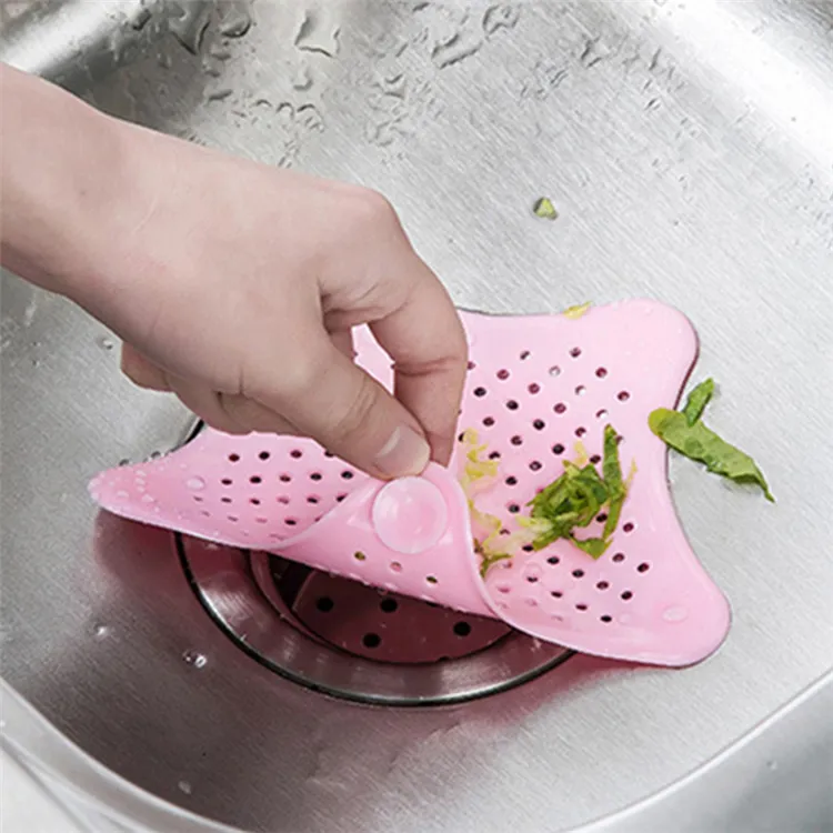 Kitchen Sink Filter Strainer with Sucker Sewer Filter Home Bathroom Kitchen Cleaning Tools Gadgets