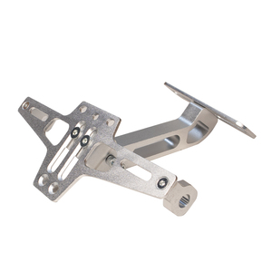 Cadre de plaque d'immatriculation personnalisable, pliable, en aluminium et acier inoxydable, usiné CNC, certifié ISO9001, pour <span class=keywords><strong>moto</strong></span> électrique - Product Image 2