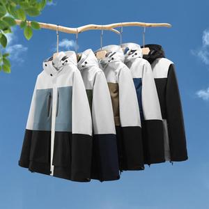 <span class=keywords><strong>Veste</strong></span> <span class=keywords><strong>de</strong></span> sport à doublure polaire amovible bicolore, fermeture éclair, coupe-vent d'hiver, <span class=keywords><strong>veste</strong></span> d'extérieur coupe-vent à séchage rapide - Product Image 3